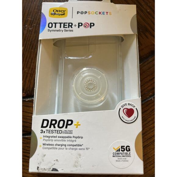 OtterBox Symmetry Otter+POP Clear Case for iPhone 2020 Small New - Picture 1 of 2